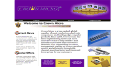 Desktop Screenshot of crownmicro.com