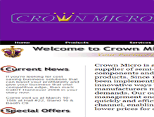 Tablet Screenshot of crownmicro.com